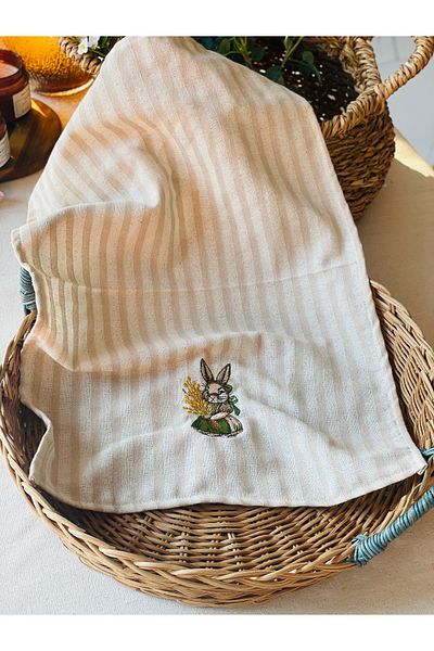 HOME OF BLOSSOM Embroidered Linen Kitchen Cover / Cloth / Oven Cover