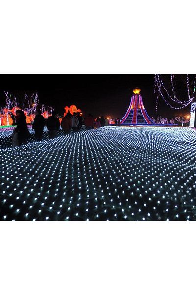 SDX Market ï¿½ Christmas Installation 3 m x 3 m, Flash Net, cold white, 208 LEDs / flash net 9118W