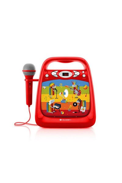 Gogen CD player with Bluetooth and karaoke function DECKO, USB, MP3, Microphone, Red