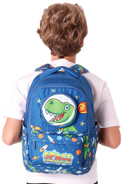 ELATAE Waterproof Fabric Boy's Multi-Eye Orthopedic Backpack School Bag L5252