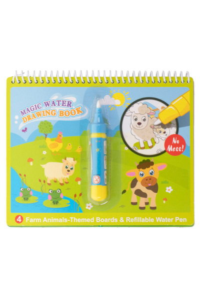 OEM Carte de colorat cu marker magic cu apa Farm Animals 19 x 15cm