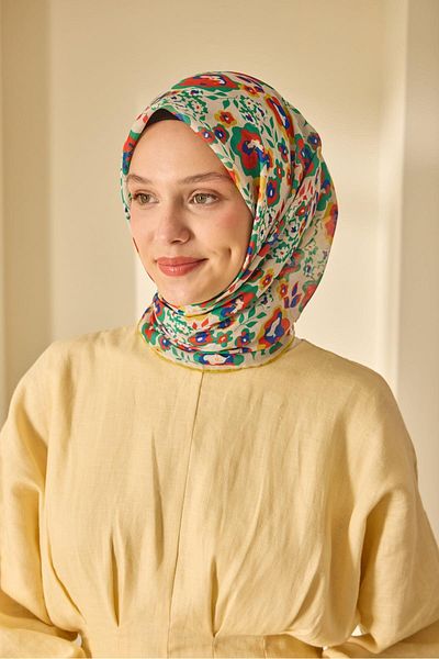 Silk Home Mine Pattern Soft Cotton Scarf