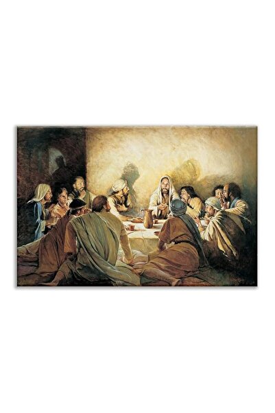 Generic لوحة فنية جدارية من قماش بي بي إيه، لوحة مسيحية، مطبوعات العشاء الأخي...