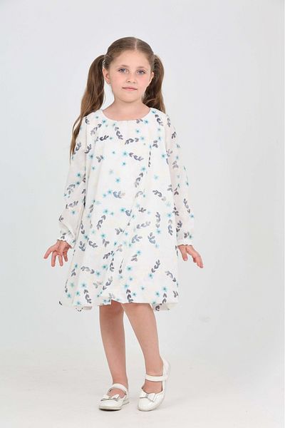 Toontoy Girl's Floral Flounced Dress