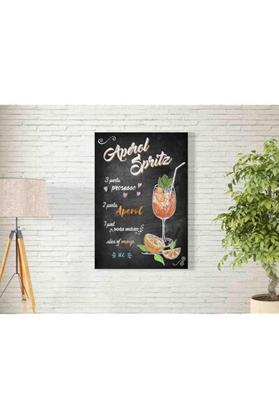 Generic لوحة فنية جدارية من أبيرول سبريتز® BPA® للديكور سهلة التعليق، 55×35 س...