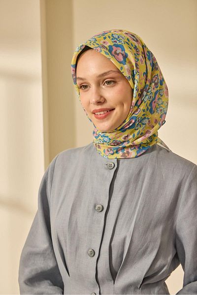 Silk Home Mine Pattern Soft Cotton Scarf
