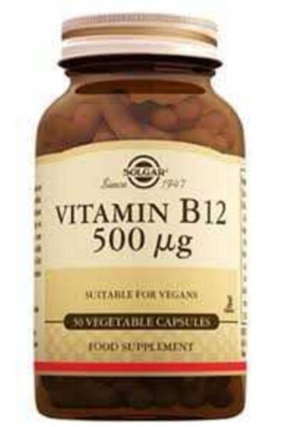Solgar Vitamin B12 500 mcg 50 Kapsül