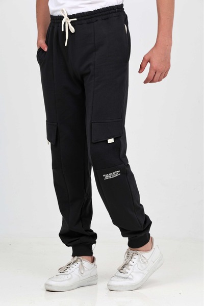 Toontoy Boy's Cargo Pocket Tracksuit Bottom
