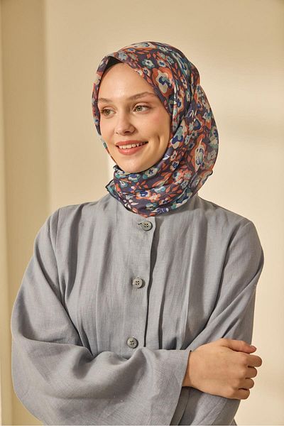 Silk Home Mine Pattern Soft Cotton Scarf