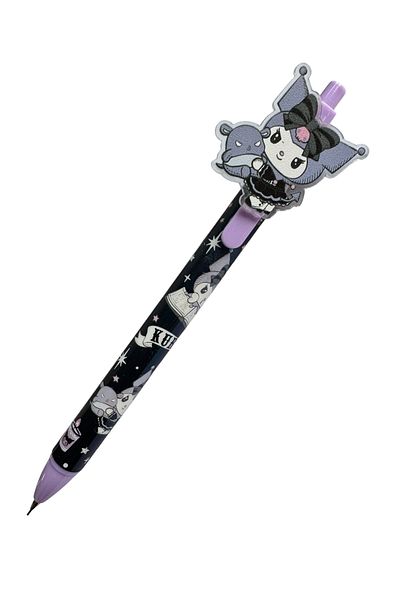 Polin Kuromi Mascot Mechanical Pencil, 0.7mm, Purple and Pink Pattern