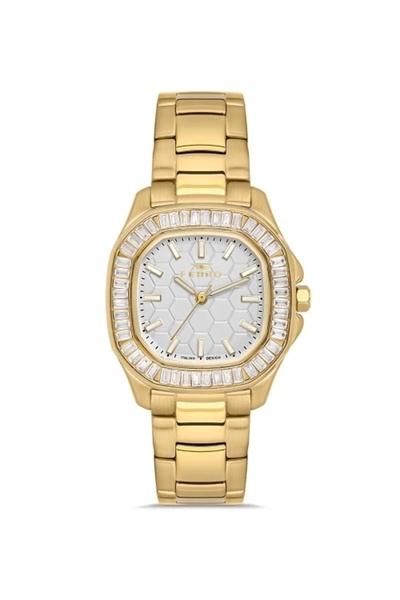 FERRO Yellow Steel Cord Women Wristwatch Fl43008A-B 3Atm Water Resistant 2 Years Warranty Giftpacked