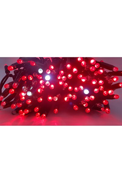 SDX Market Instalație de Crăciun, 10 m, liniară cu bliț, roșie, 100 LED-uri, ...