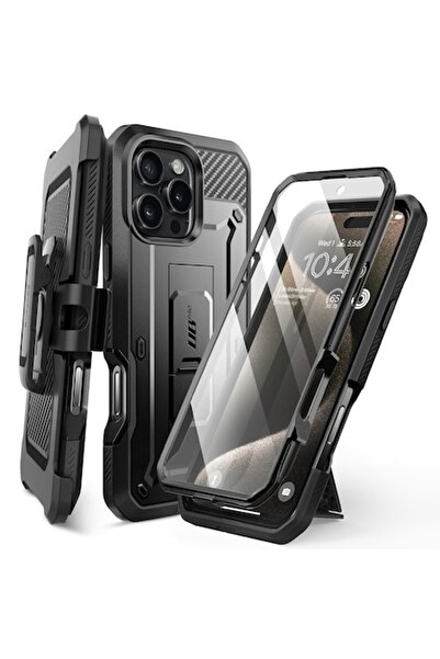 Air Husă de protecție pentru iPhone 16 Pro Max, Protect, V46, Lexgard, Deep Dark