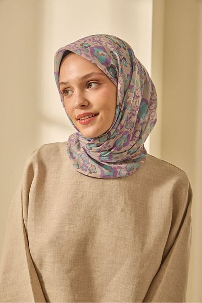 Silk Home Mine Pattern Soft Cotton Scarf