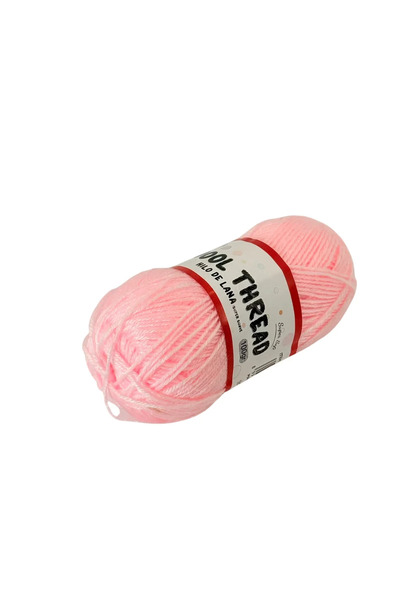 Germag Fir de lână roz deschis - 100g - design practic și ergonomic