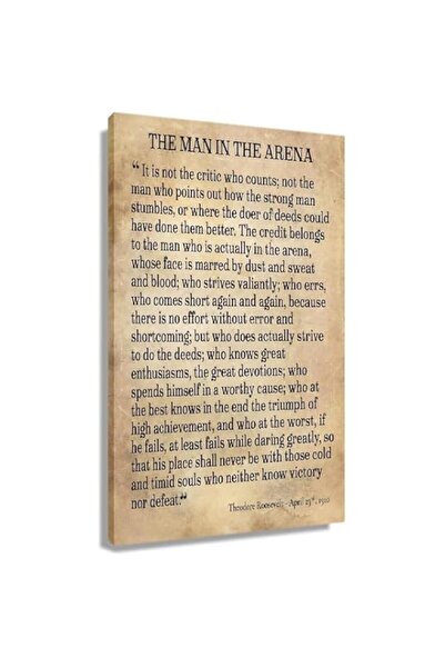 Generic BPA® The Man In The Arena Framed Theodore Roosevelt Poster Inspiratio...
