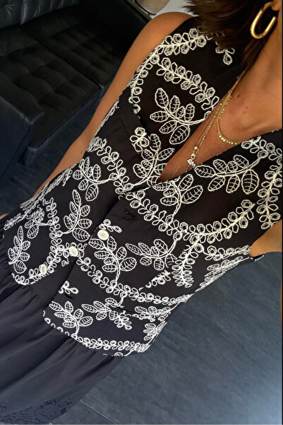 Suziş Embroidered Lined Vest 28906