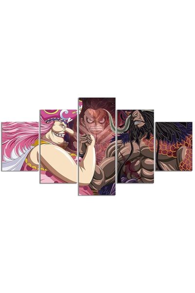 Generic ملصق أنمي ون بيس من إن نورديك، بلد وانو، لوفي، كايدو، بيغ مام، مطبوع ...