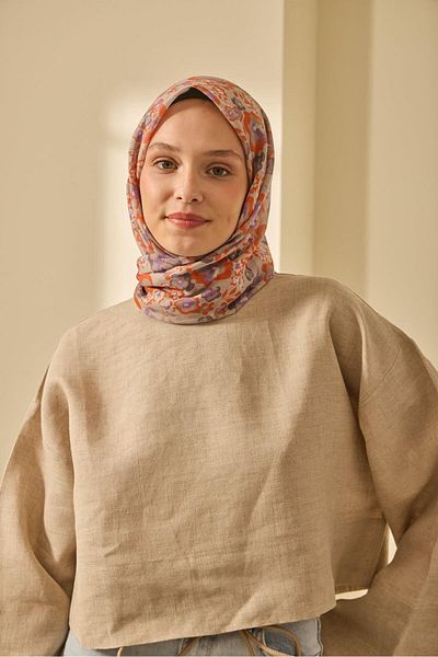 Silk Home Mine Pattern Soft Cotton Scarf