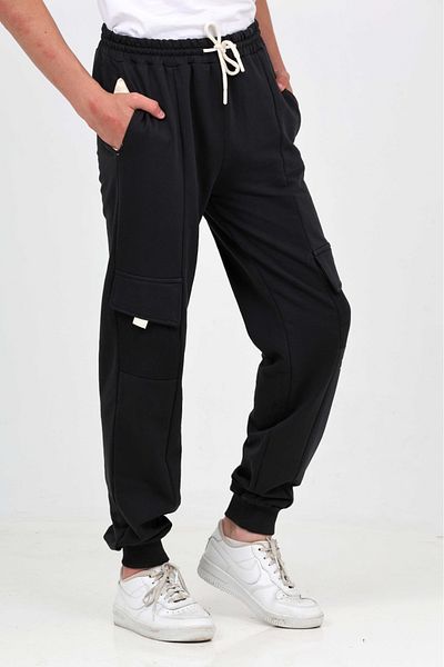 Toontoy Boy's Cargo Pocket Tracksuit Bottom