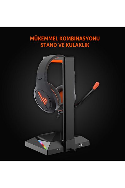 MeeTion Rgb Illuminated Headphone Stand(U03)