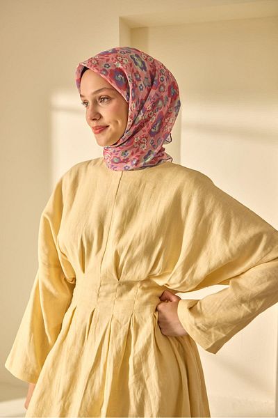 Silk Home Mine Pattern Soft Cotton Scarf