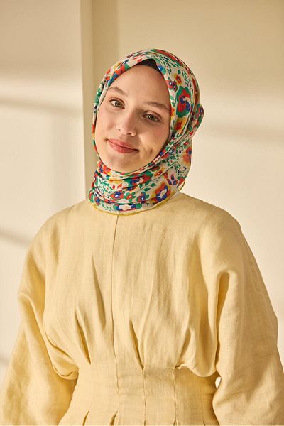 Silk Home Mine Pattern Soft Cotton Scarf