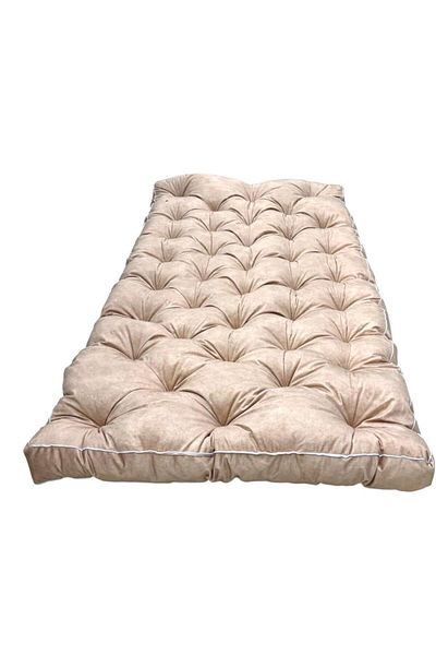 Gerenic Luxury cotton mattress and coverlet with ideal dimensions (180 cm x 90 cm x 10 cm) for home, camps and rest houses