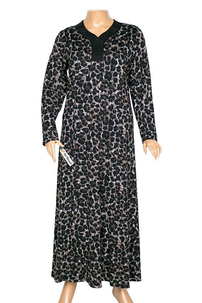 HESNA Women's Bunch Plus Size Cup Full Length Oil Dress D83