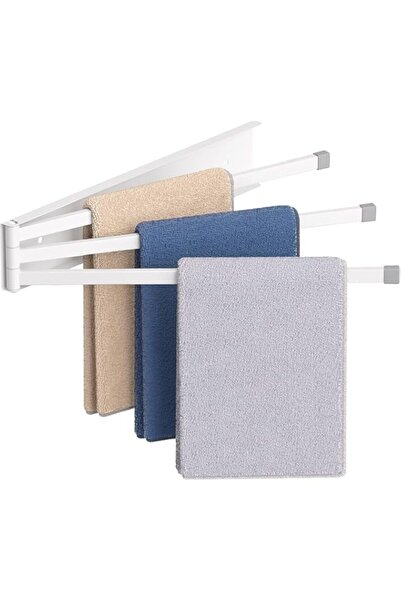 Generic Swivel Towel Rack, Azonee 41cm Extra Long Stainless Steel 3-Arm Towel...
