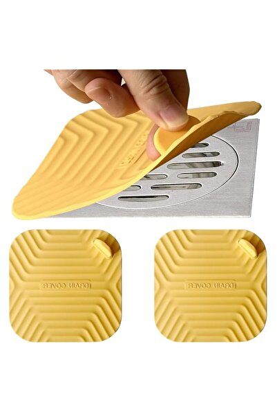 Generic 2 Pieces Shower Drain Cover Tub Stopper, Large Silicone Sewer Anti-Od...