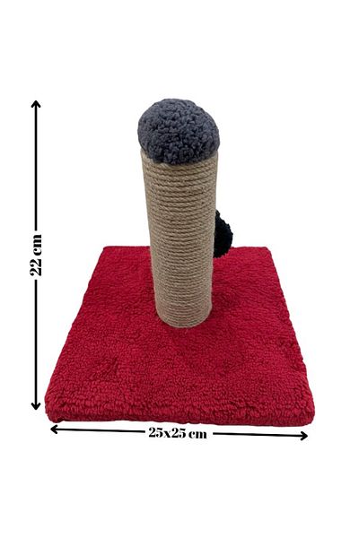 Komano Pontika Kitten Exercise Scratching Stick Welsoft Fabric Covered 1St Class Jut Rope