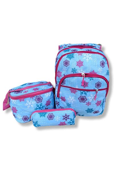 zelmur Orthopedic Set of 3 Quality Cloth Planting School Bag 4 Compartments