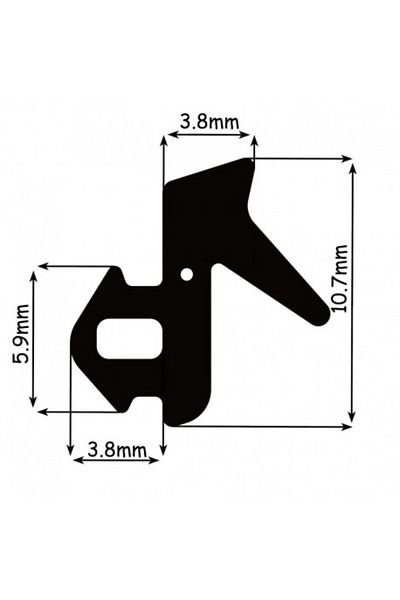 Veka Premium Seal (Gasket) for Thermal Insulation Windows, Profile, Black, 20ml