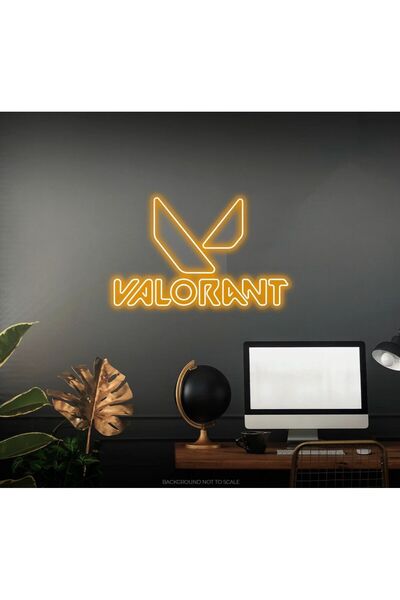 SUN DİZAYN Valorant neon led tablo oyuncu neon tablo