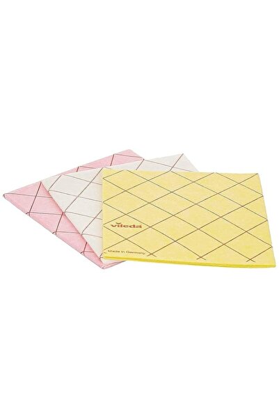 Generic Vileda All-Purpose Cloth 3Pcs, Powerful Cleaning, Water-Absorbent, Du...