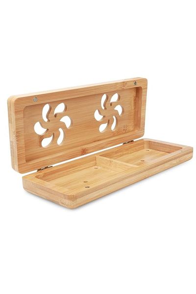 Generic Gocokia Double tray Home Storage Box Accessories Storage, Handmade Bamboo Wooden Soap Holder, Bathr