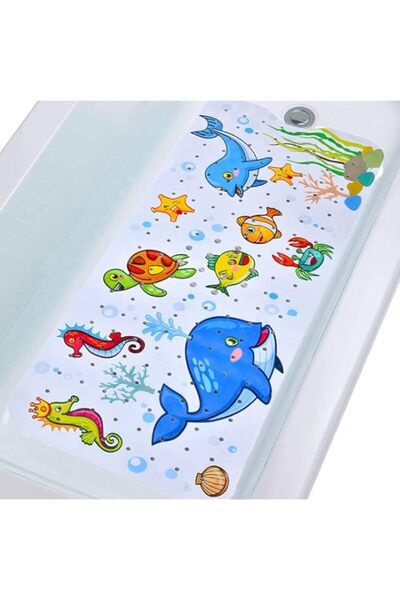 Generic Baby Bath Mat for Tub for Kids, 40 X 16 Inch Extra Long Kids Bathtub ...