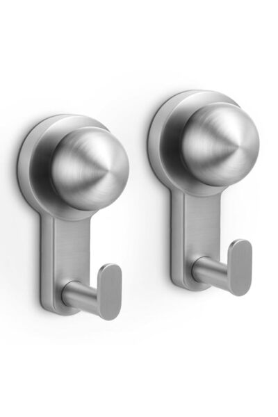 Generic 2Pcs Hooks for Inside Shower, Stainless Steel Suction Cup Hooks Holde...
