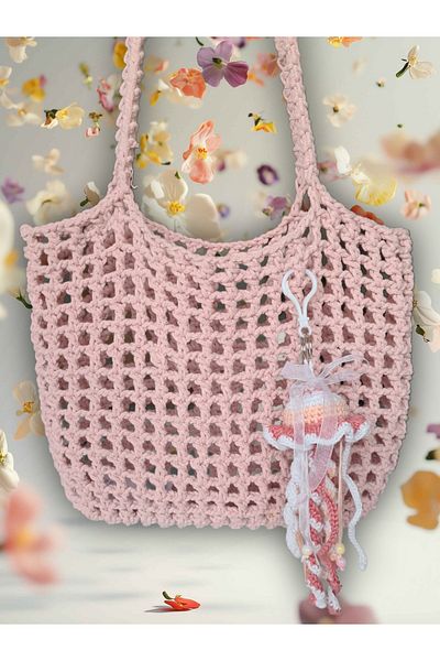 nazegram Knitting Bag Ornament Purse Charm Keychain