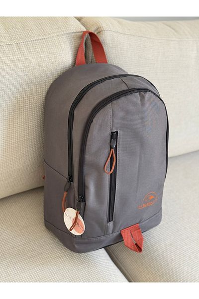 BAGLOVİS Rucsac gri de mărime medie, rezistent la apă, cu TATI POȘETE EN25 BOY37