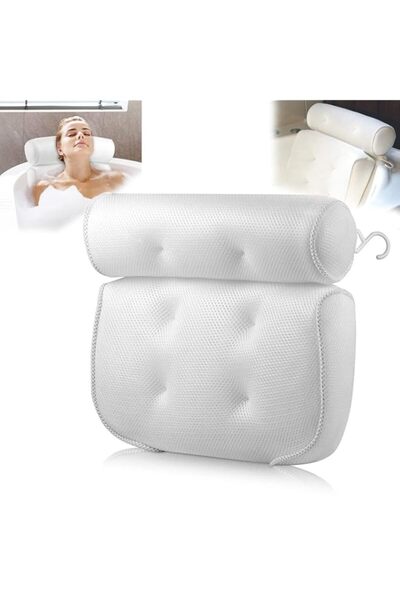 Generic وسادة حمام مضادة للانزلاق من هايتشينغز، وسادة حمام مريحة لدعم الرقبة ...