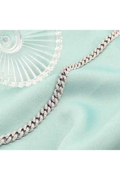 Bijuteria SORELLY Bratara Argint Cuban Link cu Pietre Zirconia