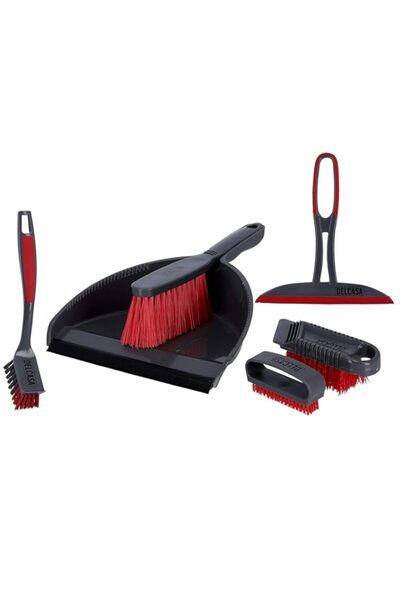 Generic Delcasa DC1617 6Pc Floor Cleaning Set with Dust Pan, Hard Brush, Soft...