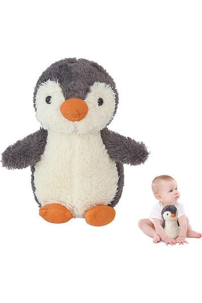 NIAWECAN Penguin Plush Toy, Fluffy Penguin Toy, 23 cm