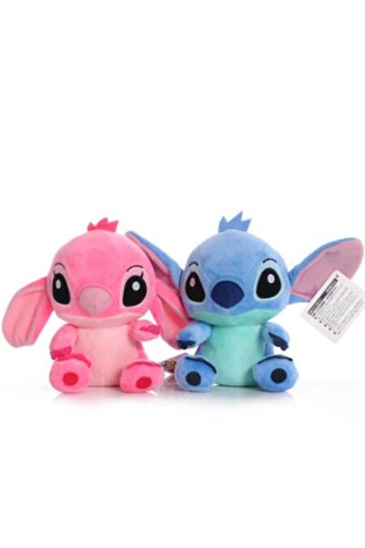 OEM Set 2 jucării de pluș, Lilo și Stitch, 28 cm, albastru/roz