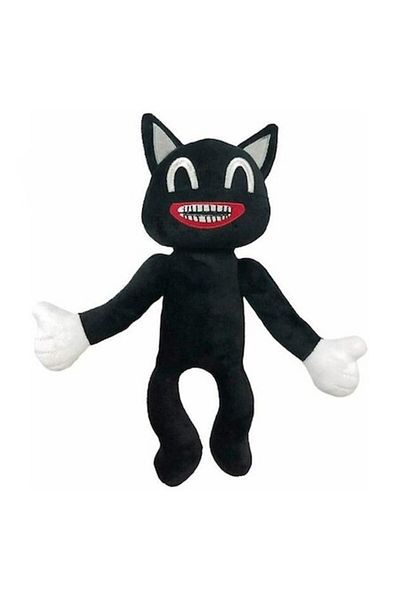 Zenuk Cartoon Cat - Siren Head Plush Toy, 35 cm, Black