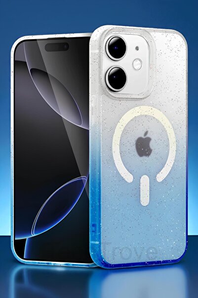 TechTrove Apple iPhone 12 Uyumlu Pummel Shiny Magsafe Kapak