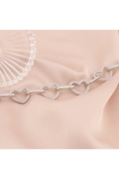 Bijuteria SORELLY Bratara Argint Inimi si Zale Heart Chains