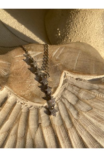 Brethils Sliding Star Model Y Necklace Gold and Silver Options Tarnish Free Stainless Steel Guaranteed Invoice